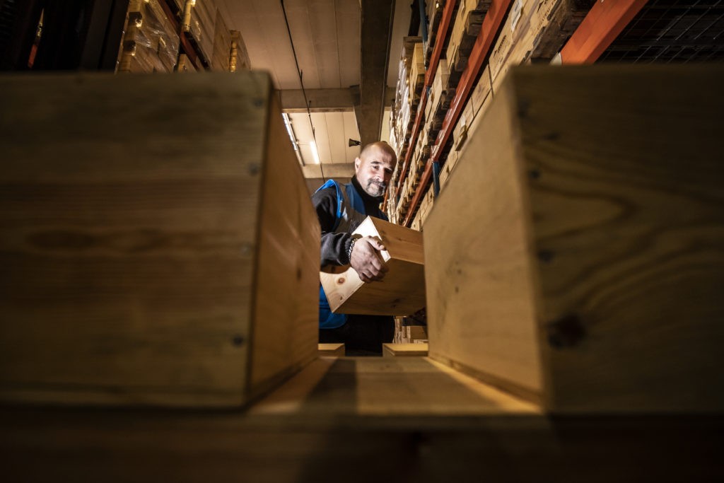 stockage de grands vins